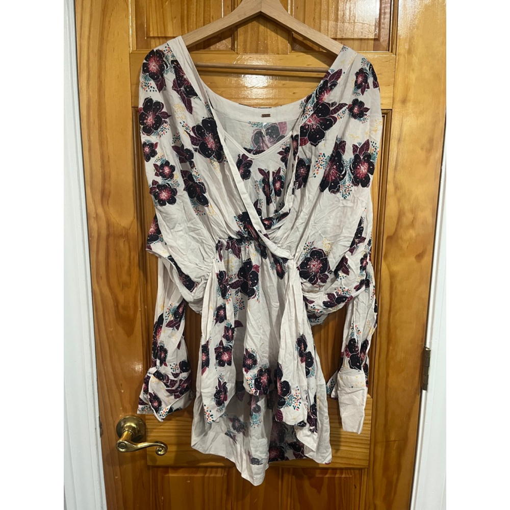 Women’s Free People Tuscan Dreams Flowy Boho Tunic Size Small